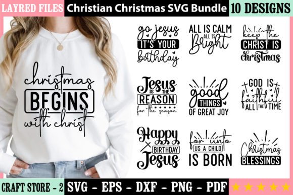 Christian Christmas SVG Bundle 2 and Freebies