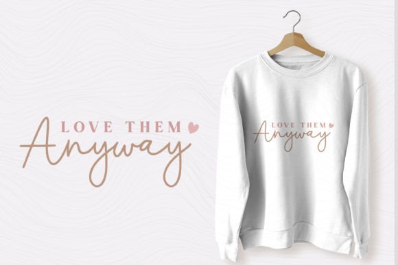 Christian Quote SVG Love Them Anyway T-Shirt Designs