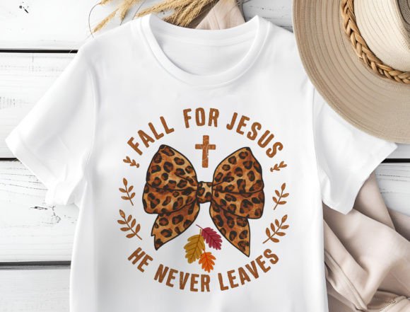Fall for Jesus Png, Inspirational Faith T-Shirt Designs