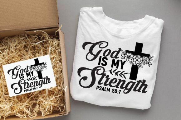 GOD is MY STRENGTH Christian Svg Png