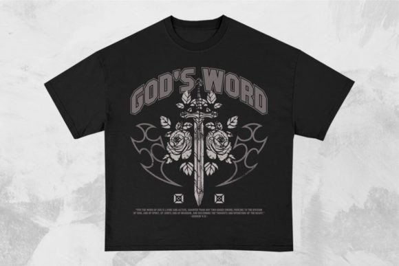 God s Word Christian T-shirt Design