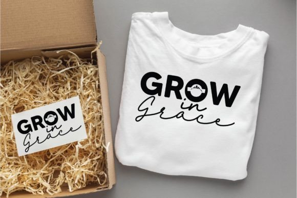 Grow in Grace Christian Svg Png Designs for T-Shirt Designs