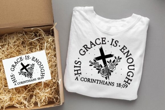 HIS. GRACE. is. ENOUGH Christian Svg Png T-Shirt Designs