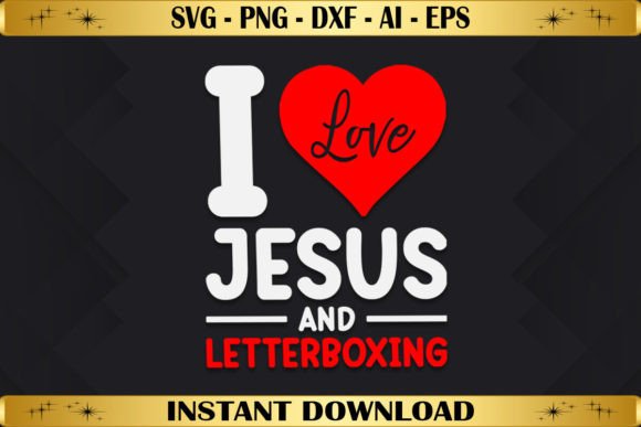 I Love Jesus Letterboxing T-Shirt Designs