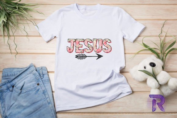 Jesus Floral Christian Sublimation PNG for T-Shirt Designs