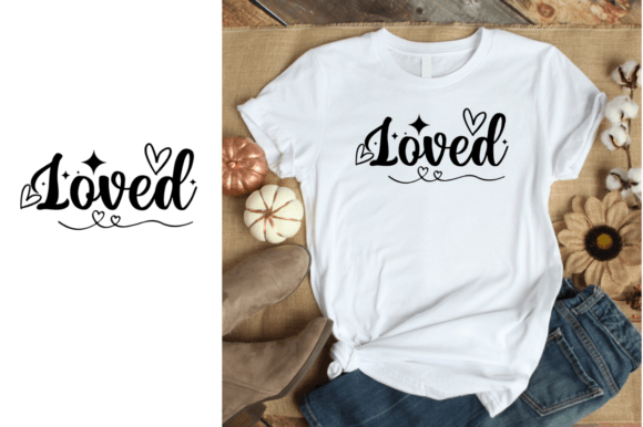 Loved - Christian Typography Vector Freebies