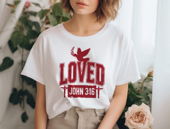 Loved John 3 16 Png, Christian Sub T-Shirt Designs